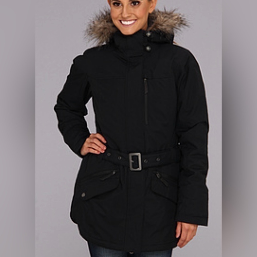 Columbia Carson Pass Faux Fur Hooded Jacket Womens Small